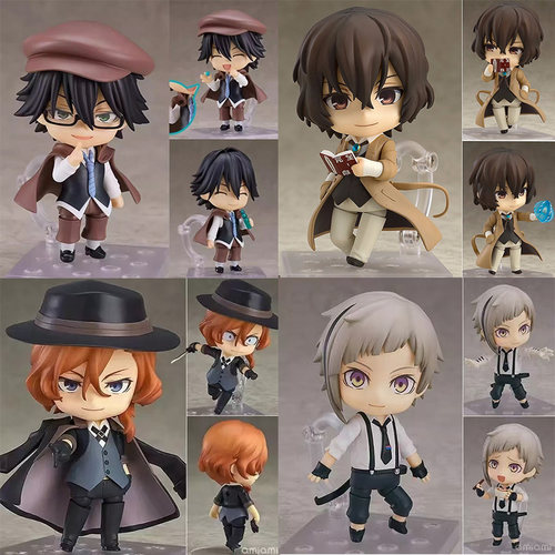 文豪野犬Q版粘土人 太宰治 中也 手办周边二次元潮玩摆件生日礼物