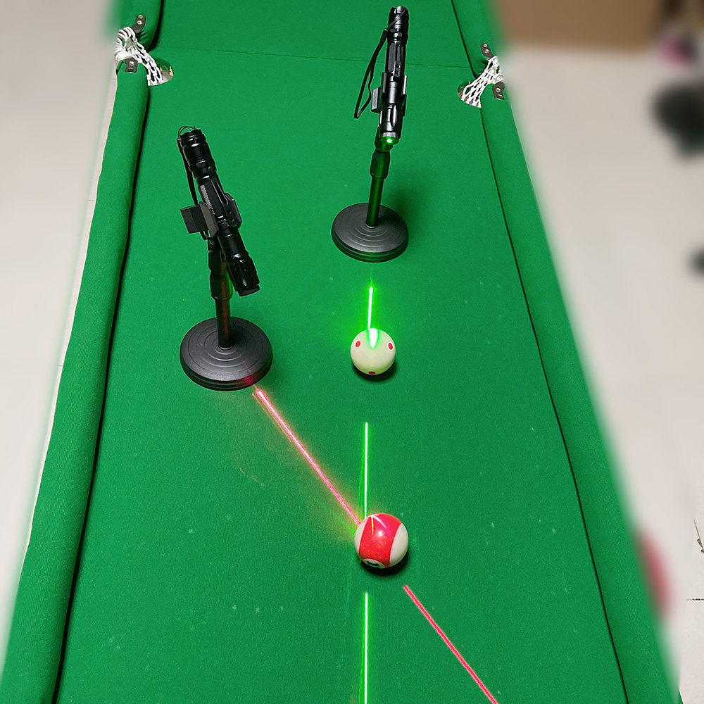 网红黑科技台球激光瞄准辅助器打台球红外线瞄准神器训练红光绿光