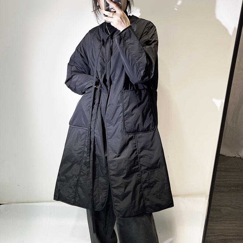 超薄白鸭绒中长款羽绒服