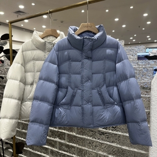 时尚轻便轻盈立领羽绒服女冬季韩系简约宽松休闲百搭气质保暖外套