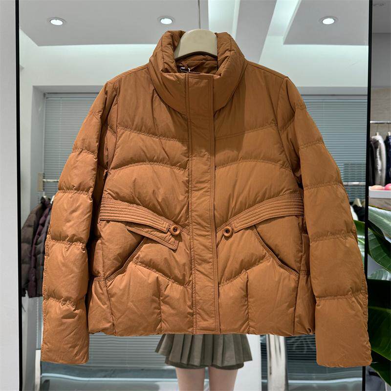 文艺新款百搭90白鸭绒轻薄羽绒服女冬季保暖时尚宽松气质立领外套,女装/女士精品,羽绒服,淘宝优惠券,粉丝福利购,淘宝优惠卷