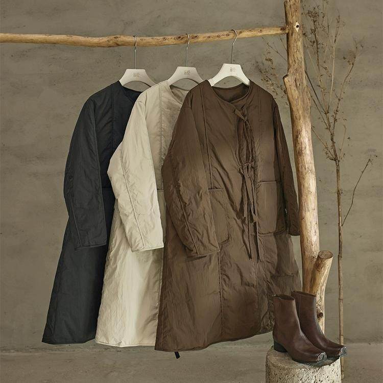 安迪娅诺 中长款圆领系带门襟新国标85%白鸭绒大口袋羽绒服时尚,女装/女士精品,羽绒服,淘宝优惠券,粉丝福利购,淘宝优惠卷