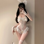 兔女郎制服qqny小胸友好连体衣女性感倾诉内衣禁欲系 见男友小tip