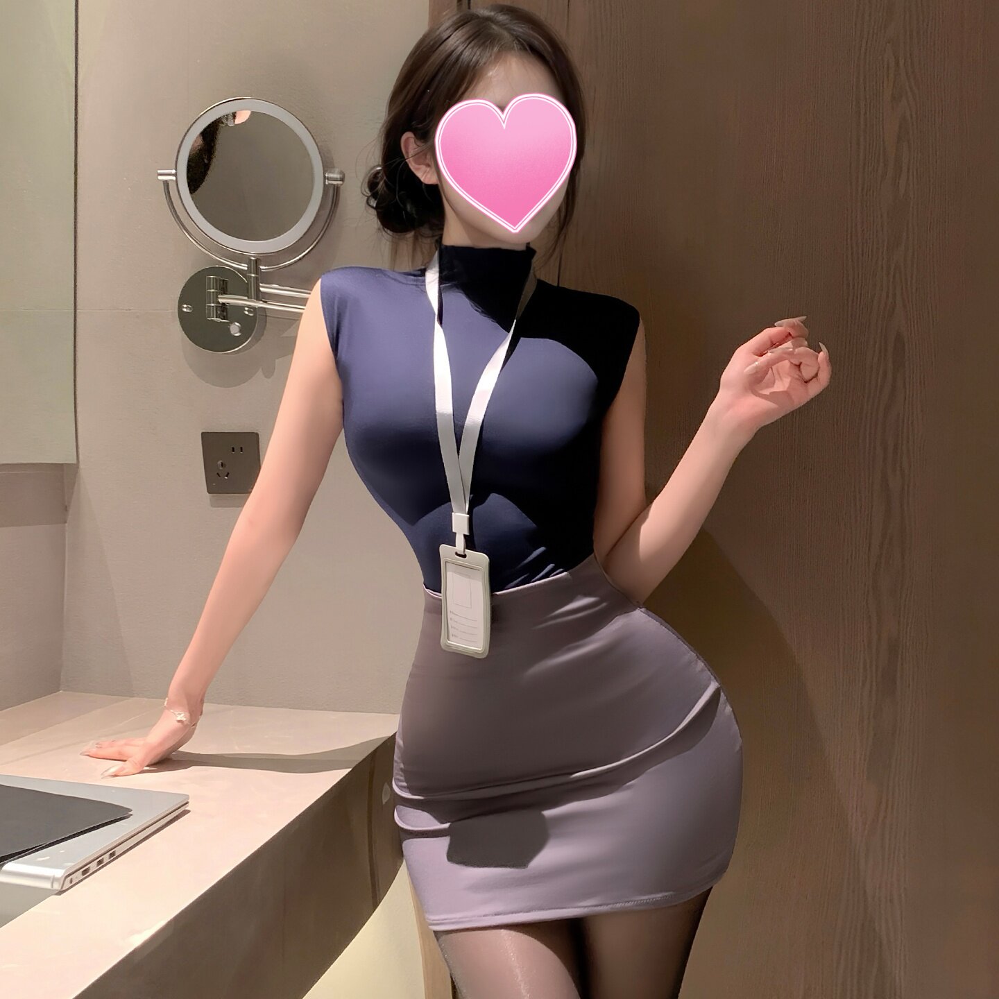 秘书制服成人情侣趣味内衣性感纯欲套装黑丝情调包臀裙床上豹纹装