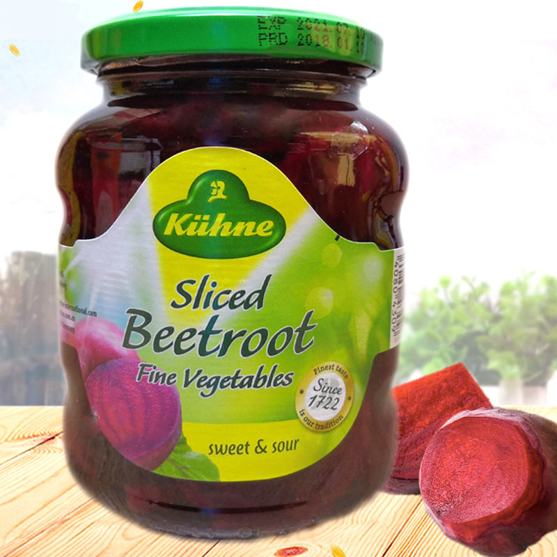 德国原装进口冠利红菜头330g家用甜菜根做色拉汉堡凉拌菜腌制泡菜