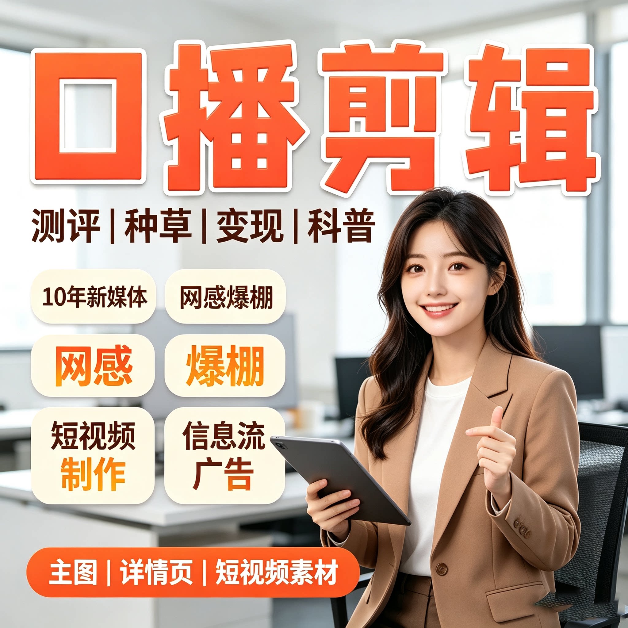 视频剪辑抖音短视频 vlog 小红书视频剪辑口播制作信息流广告口播