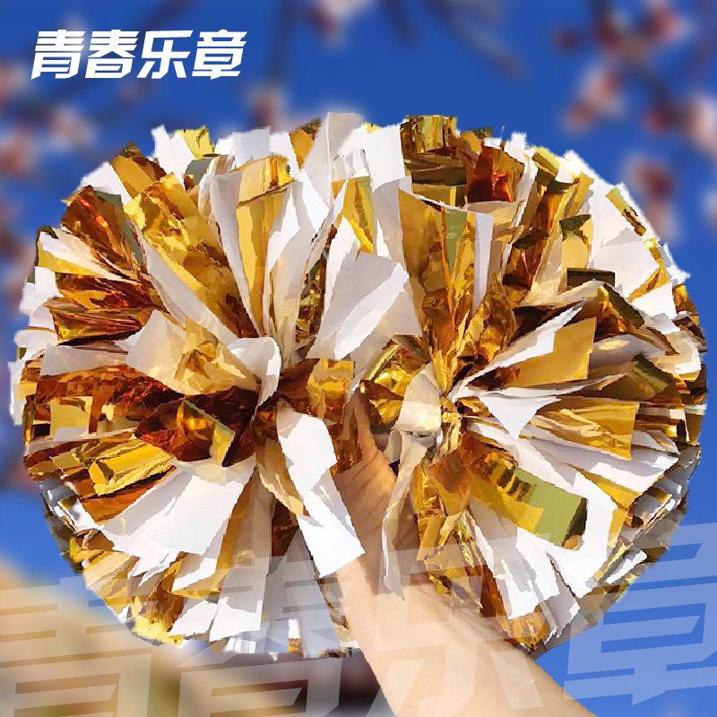 直柄拉拉队手花啦啦操花球啦啦花健美操花球彩球学校运动会道具