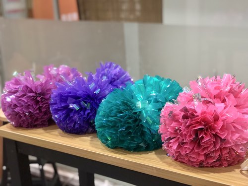 花球炫彩啦啦操比赛型花球手拿花