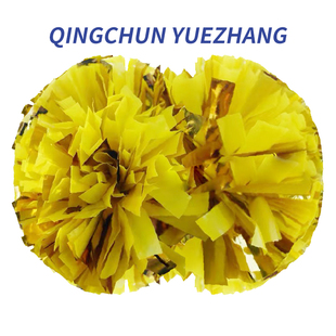 啦啦队彩球拉拉队花球专业比赛手柄手摇花手拿花儿童健美操课间操