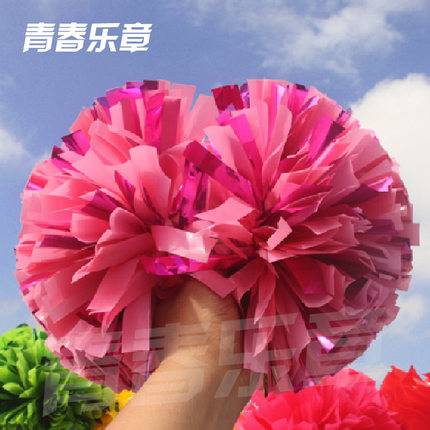 啦啦球花球啦啦队手拿花儿童手柄啦啦操健美操拉拉队课间专业比赛