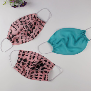 加大尺寸23*16cm 单层真丝口罩 桑蚕丝乔其超透气/有双层