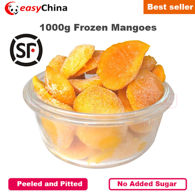 1000g Freshly Frozen Peeled Pitted Mangoes Fruits No Sugar
