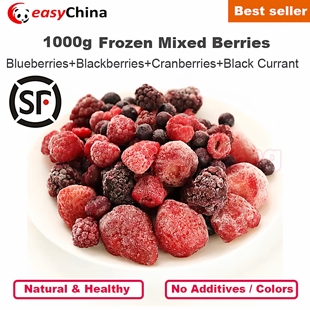 Mixed Sugar Freshly Added Frozen Fruits 1000g Berries