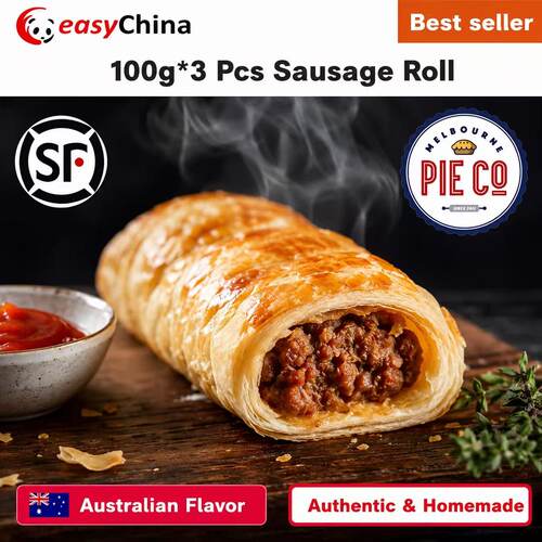 100g*3 Pcs Australian Sausage Roll Freshly Baked Rolls