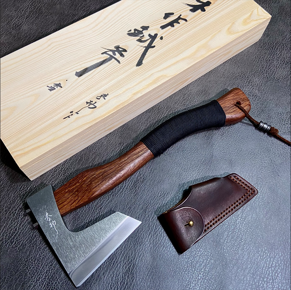 钛合金木作鉞斧 斧 精细研磨 德国扎普粉末钢 参物 堤旁树