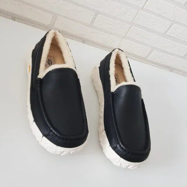 日本代购直邮女款UGG Ascot Wrap Tech Noir皮面25AW雪地靴一脚蹬