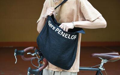 日本代购直邮ateliers PENELOPE KERN 大号亚麻帆布包休闲通勤