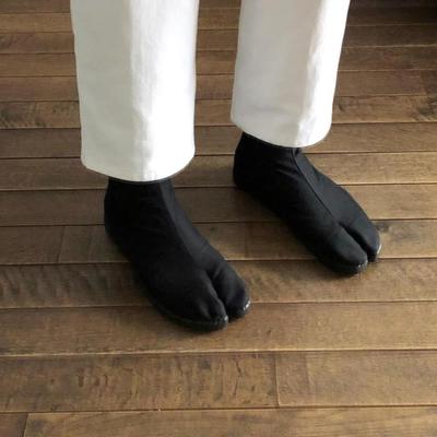 日本代购直邮高帮分趾猪蹄鞋男女复古marugo帆布鞋百搭0595