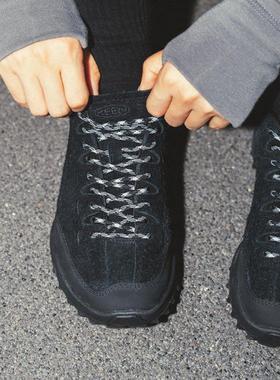 日本代购直邮KEEN JASPER ZIONIC黑武士长绒面登山休闲鞋女