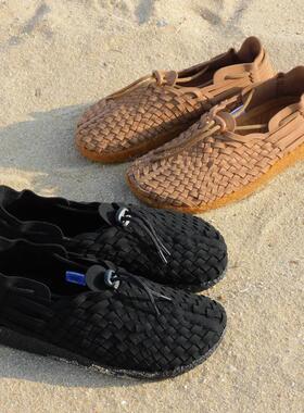 日本代购直邮MALIBU SANDALS LATIGO编织复古男女一脚蹬凉鞋舒适