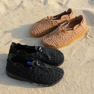 日本代购直邮MALIBU SANDALS LATIGO编织复古男女一脚蹬凉鞋舒适