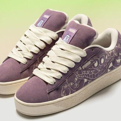日本代购直邮PUMA联名RIPNDIP SUEDE XL中指猫麂皮休闲运动鞋