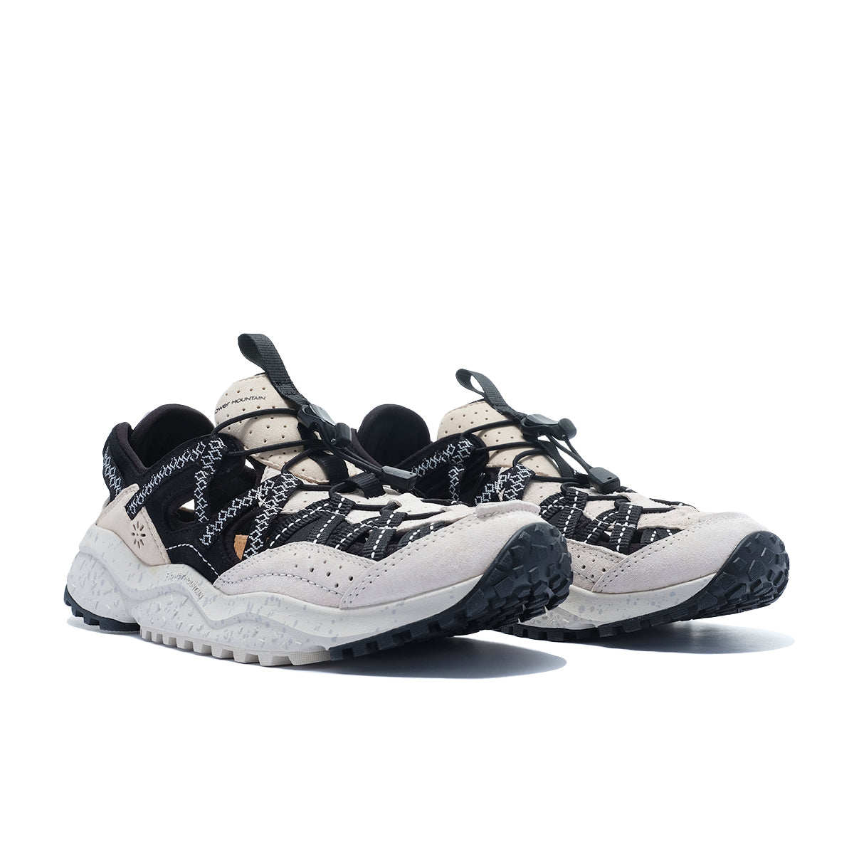 日本代购山雾Flower MOUNTAIN KAZANA Off White/Black镂空运动鞋