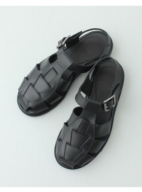 日本代购139 牛皮凉鞋 Paraboot IBERIS 包头 镂空鞋