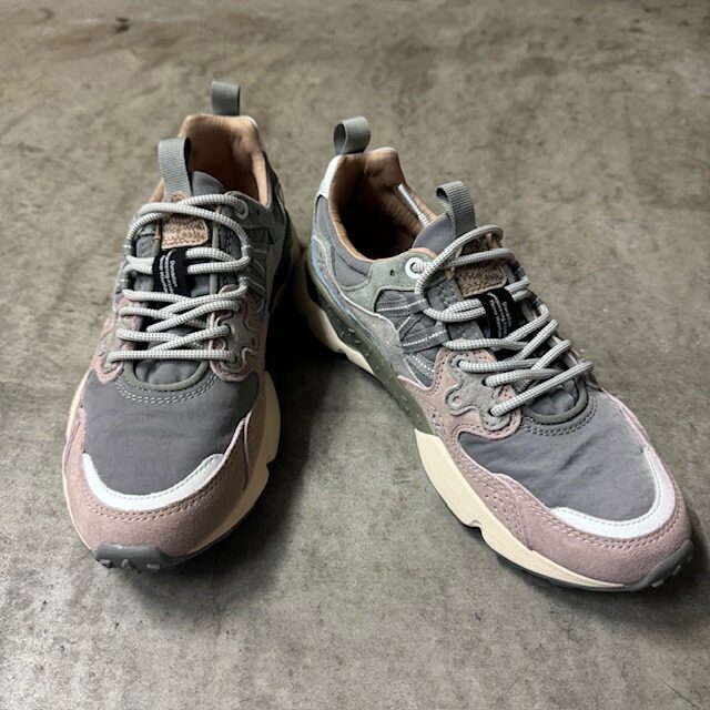 日本代购山雾Flower MOUNTAIN YAMANO3 Blue gray/Pink轻量运动鞋