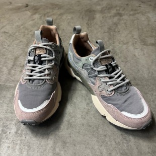 日本代购山雾Flower MOUNTAIN YAMANO3 Blue gray/Pink轻量运动鞋