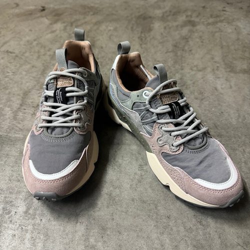 日本代购山雾Flower MOUNTAIN YAMANO3 Blue gray/Pink轻量运动鞋