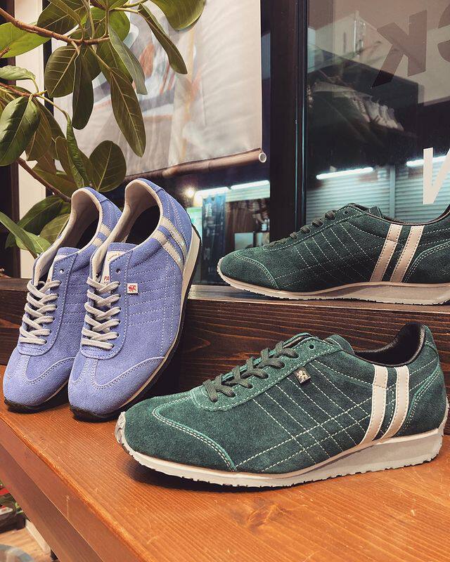 男款日本代购祖母绿复古手工制运动鞋休闲鞋582278PATRICK IRIS