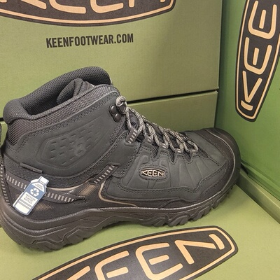 日本代购直邮KEEN targhee中帮24新色黑武士登山鞋防水男款