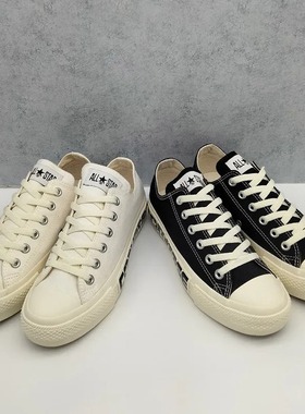 日本代购直邮CONVERSE AS PLTS LOGOPATCH低帮厚底增高休闲帆布鞋