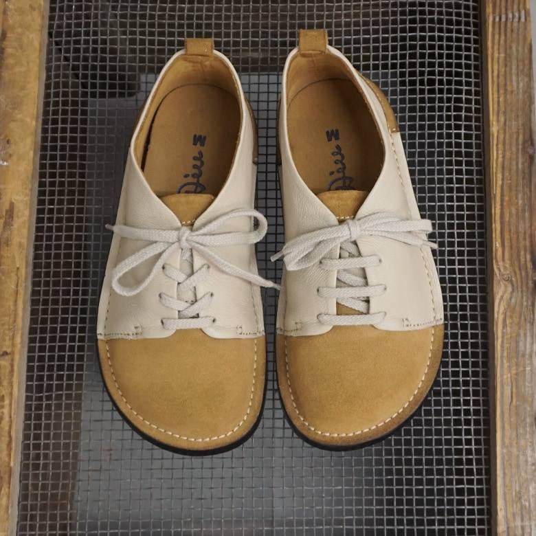 日本代购直邮Diu Freesia 325d2654手工拼接皮鞋真皮舒适百搭