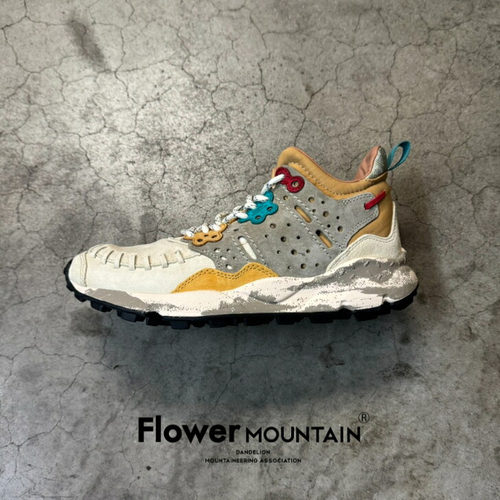 日本代购直邮Flower MOUNTAIN MUSTARD WALNUT Yellow/Teal运动鞋