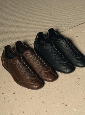 日本代购直邮PATRICK DATIA-GR平底全皮日本制商务休闲复古运动鞋