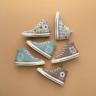 日本代购直邮CONVERSE ALL STAR AGED HI OSAMU GOODS联名帆布鞋