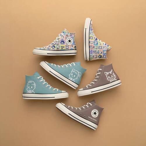 日本代购直邮CONVERSE ALL STAR AGED HI OSAMU GOODS联名帆布鞋