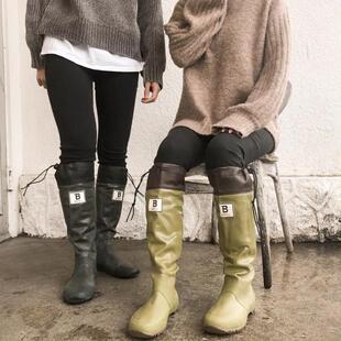 鸟社野鸟雨鞋长筒日本代购直邮WBSJ小红书推荐百搭雨鞋男女3517