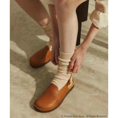 日本制造代购直邮Organic Handloom MEISSEN皮质半包拖鞋休闲凉鞋