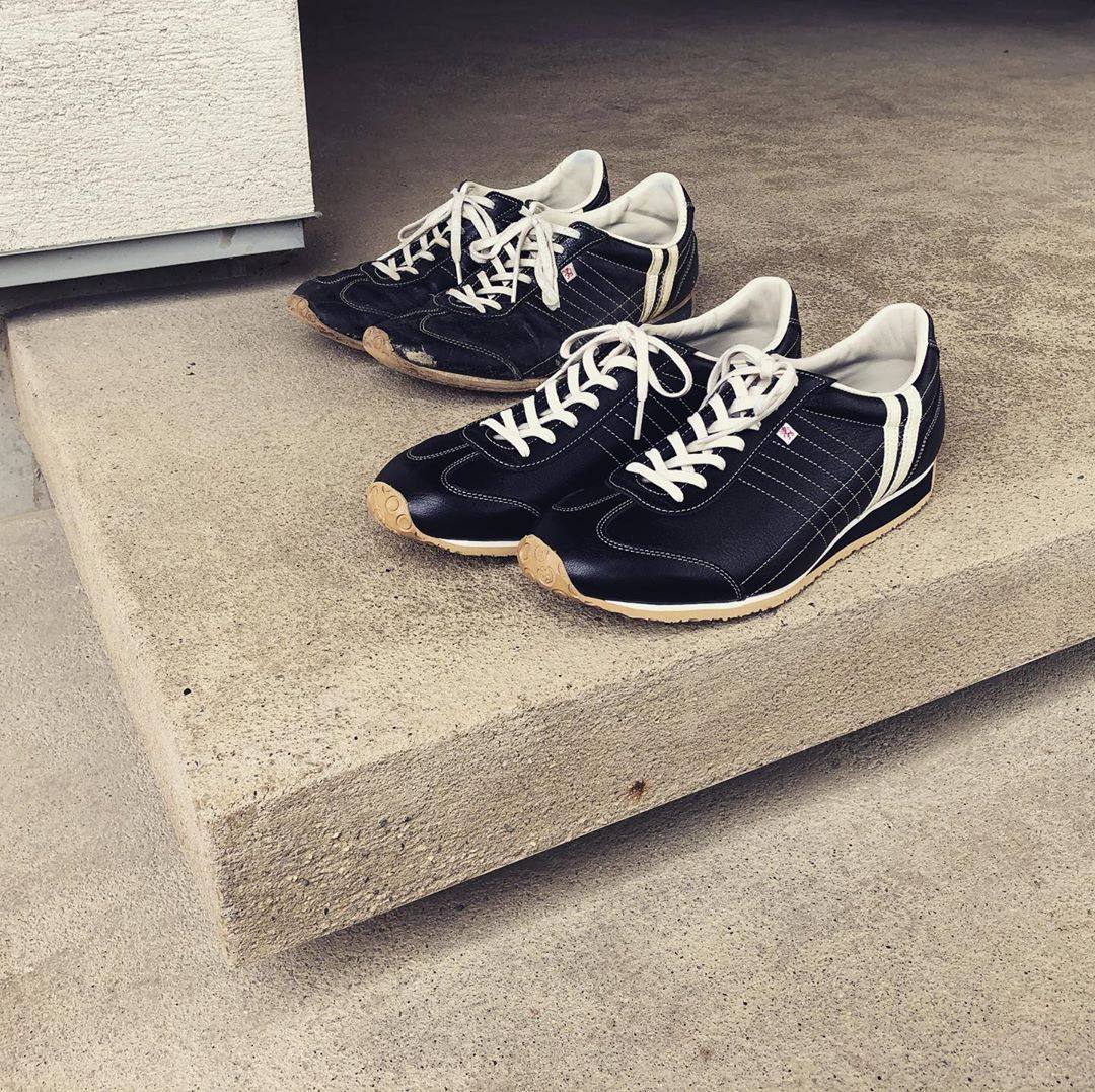 日产 日本代购004 PATRICK PAMIR_BLK 皮质 休闲鞋舒适