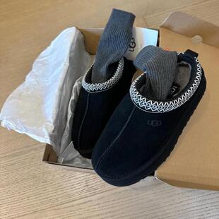 直邮UGG一脚蹬毛绒羊毛保暖性舒适 TAZZ 日本代购 Gigi同款