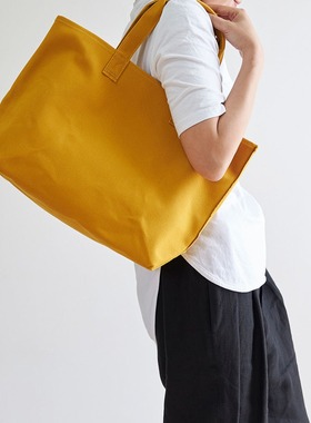 日本代购直邮冈山仓敷帆布RIGIDE TOTE BAG便携百搭硬帆布手提包