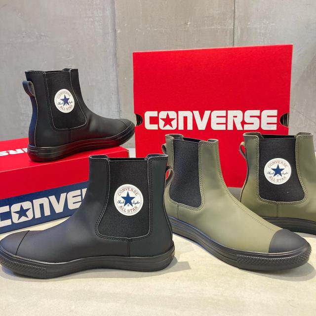 日本直邮 CONVERSE匡威 ALL STAR LIGHT轻量防水套脚休闲短靴绿黑
