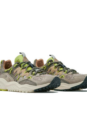 日本代购山雾花野Flower MOUNTAIN YAMABUSHI Taupe Lime运动鞋