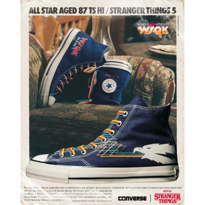 日本代购直邮converse AS AGED 87 TS HI STRANGER THINGS 5鞋