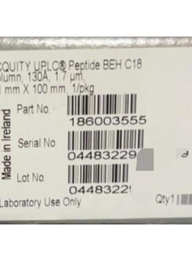 询价Waters色谱柱186003555 UPLC Peptide BEH C18 1.7um 2.1*