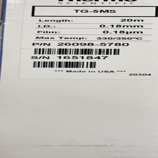 5MS 20m0.18mm0.18um 5780 Thermo气相色谱柱26098