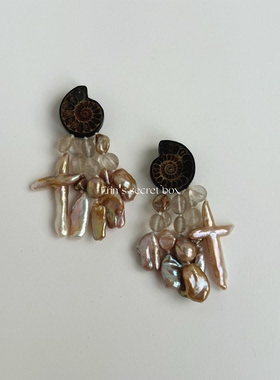 E314 复古小众高级感巴洛克流苏耳饰